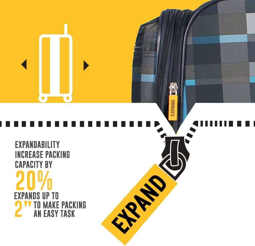 Lucas Designer -Gepäckkollektion - Erweiterbarer 28 -Zoll -Weichbeutel - Hochleistungsgrarer, ultraleichter Koffer mit 8 Rädern Drehrädern – Bild 4