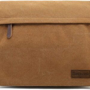 Sechkund Vintage -Stil kleine Leinwand Crossbody -Tasche