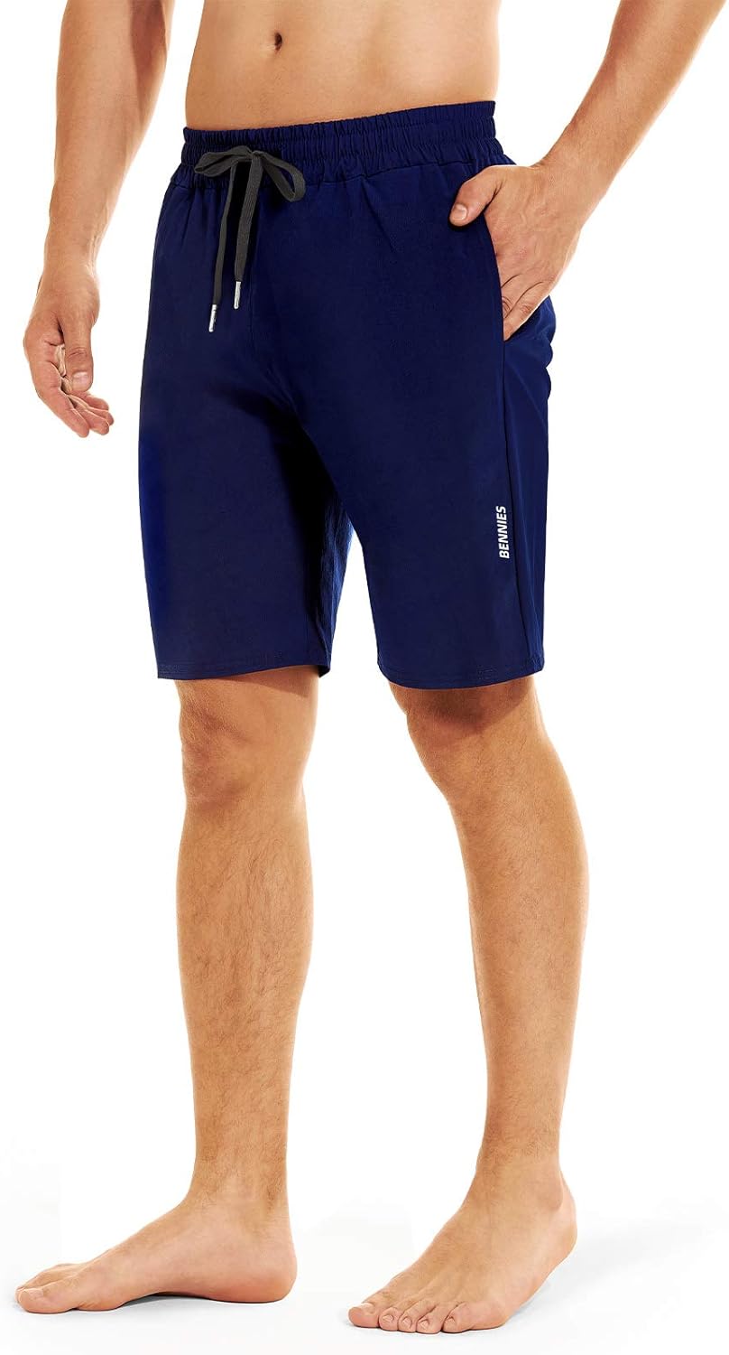 Schwimmstüle Männer Schwimmshorts Herren Sportshorts Bademodebrett Shorts Schnelltrockne Shorts Schwimmshorts Freizeithose mit Kordelschwimmsurfen Wasser Sport Travel Summer Blue Blau – Bild 2