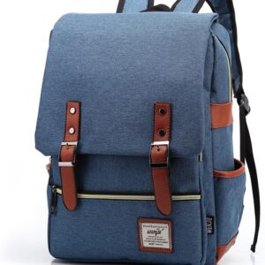 Laptop Rucksack Business -Rucksack für Laptop School -Rucksack für Arbeitswanderungs -Reisecamping für Männer / Frauen, Blau, Rucksack