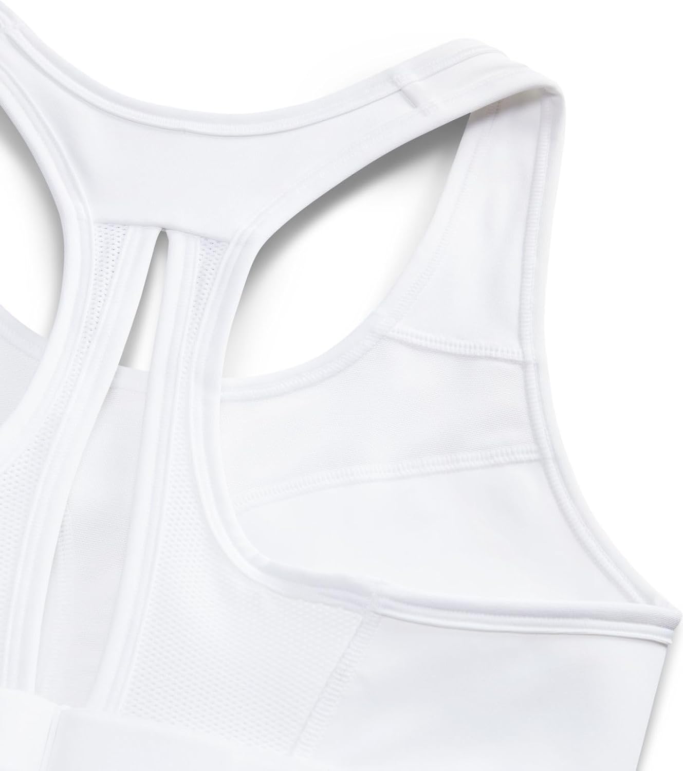 Nike Women's Sports Bra W NK DF SWSH HGH SPT BRA, Weiß/Weiß/Schwarz, DX6815-100, LC-E – Bild 5