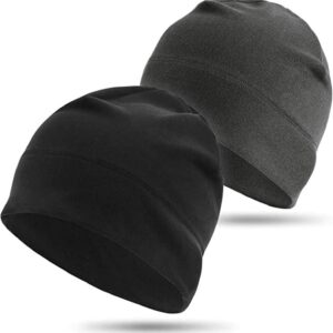 Beifon Pack von 2 Laufhut Sporthut Männer Winterhut Frauen Radsporthut unter Helm Beanie warmer Helmhut Windproofes Elastiz