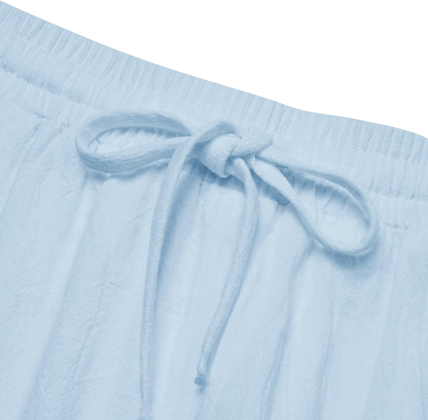 Sommer Freizeit -Leinen Shorts Herren -Strandshorts mit Taschen Ladung Leichte Hose Leinenhosen Kurzer elastischer Taille Running Shorts Herren -Jogging Bottoms Fitness -Hosen Sportshorts Sport Shorts – Bild 4