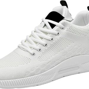 Vejtmcc Herren -Sportschuhe, Laufschuhe mit Luftkissenprofil Sohle, Trainer, leichte Schuhe, Laufschuhe, Tennisschuhe, Straßenschuhe, atmungsaktive Wanderschuhe für Fitness im Freien