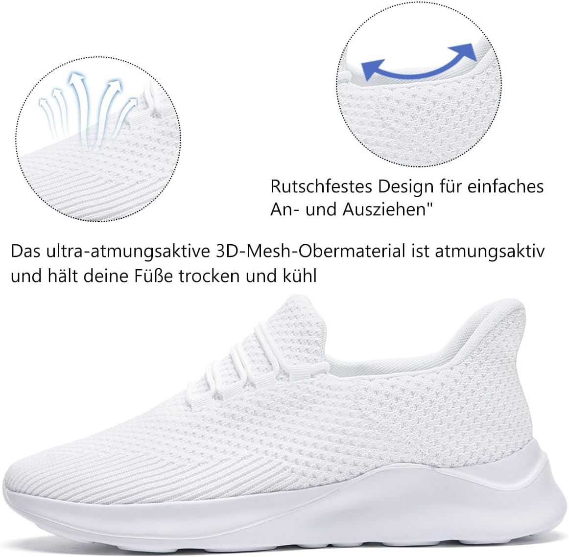 VGPSFN-Schuhe Herren Sportschuhe Trainer Laufschuhe Freizeit Schuhe Tennisschuhe Herrenschuhe nicht rutschlos bequem Leichtgewicht – Bild 2