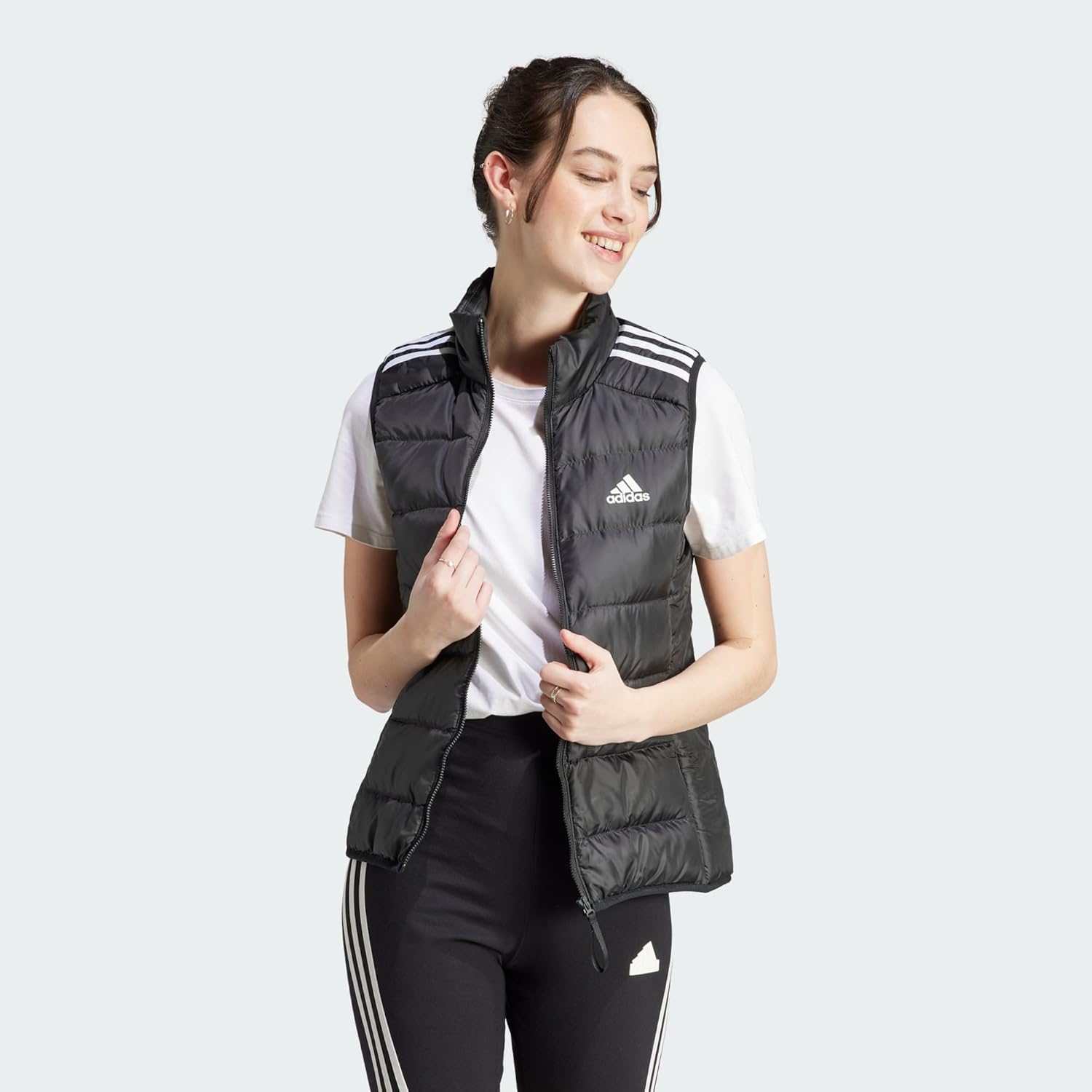 Adidas Female Female Essentials 3-Stripes Light Down Weste Down Jacket – Bild 2