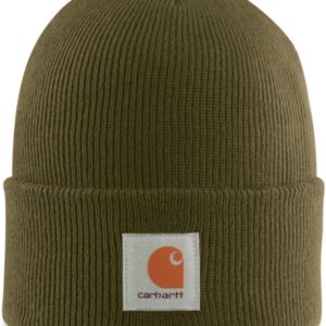 Carhartt Unisex Strickmütze mit Bündchen (Closeout) Acrylic Watch HAT Mütze Beanie Army Green A18ARG