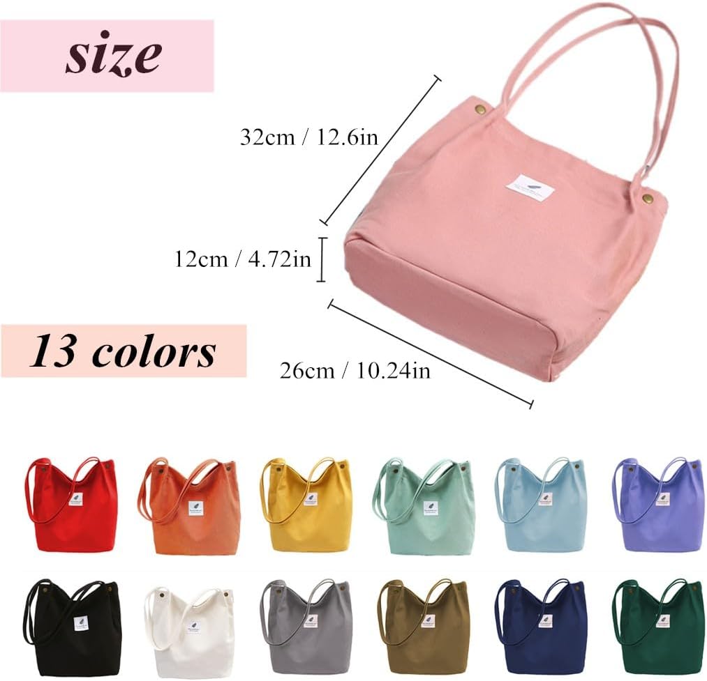 Oukesin Damen -Leinwand Umhängetasche Großkapazität Umhängetasche Schultourismus lässig lässig – Bild 2