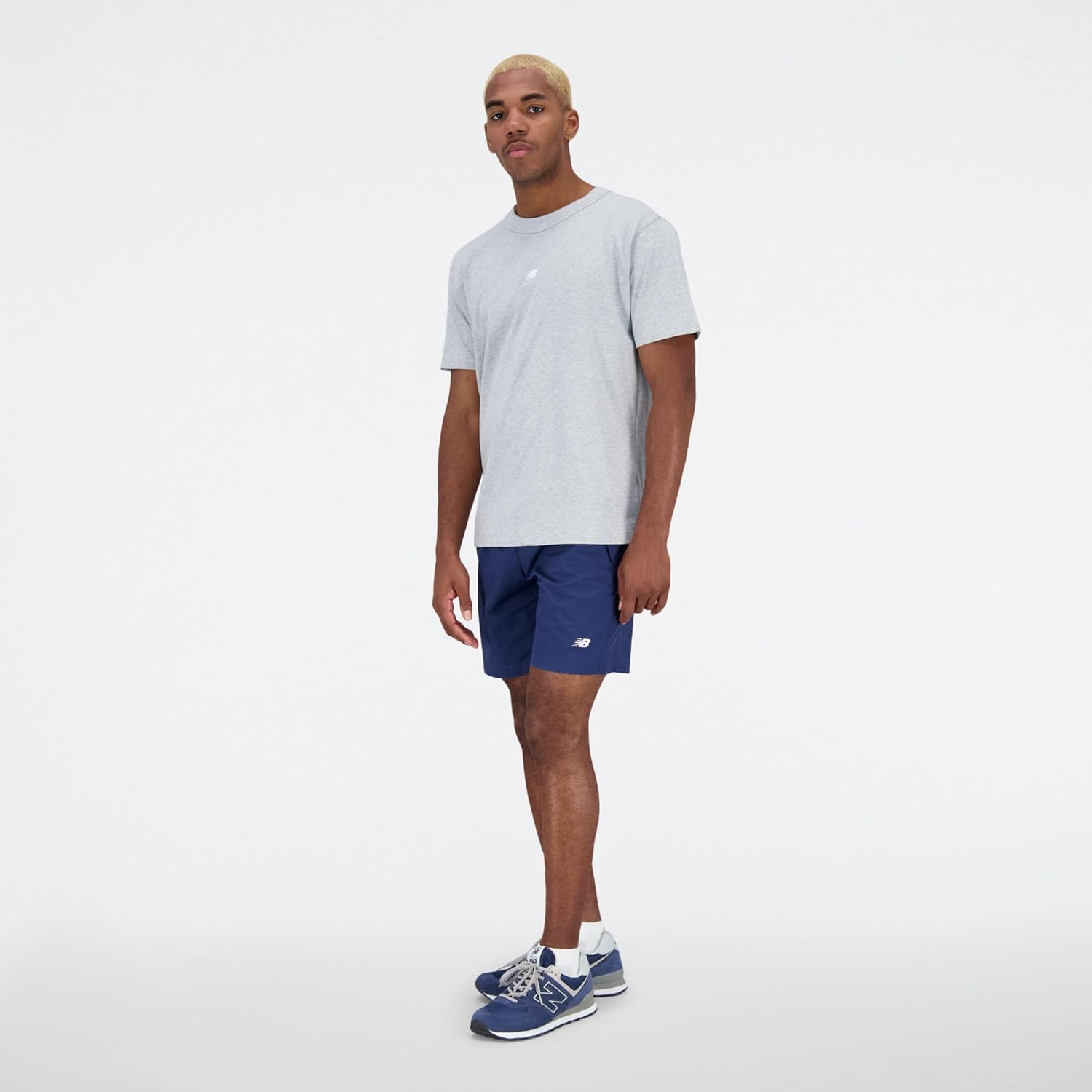 Neue Balance Herren Remastered Graphic Baumwolltrikot Kurzarm, sportlich grau, groß, sportlich grau – Bild 6