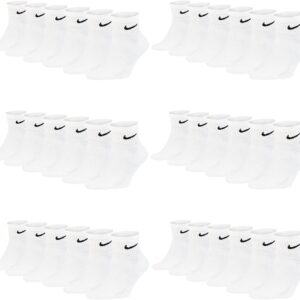 Nike SX7677 Unisex Sportsocken, weiß, schwarz, kurze Socken, Größe 34, 36, 38, 40, 42, 44, 46, 48, 50, Economy Set Set