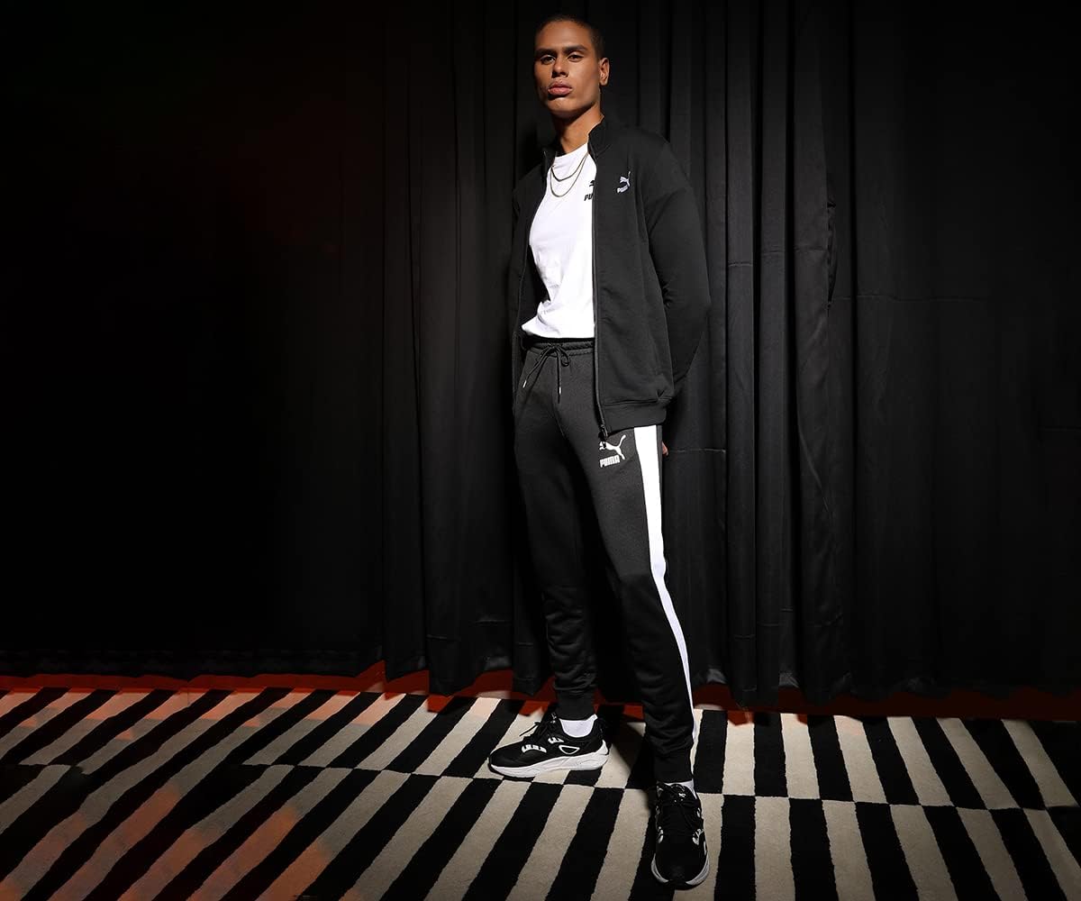 Puma Herren -Strickhose Ikonische T7 -Spurhose Pt, Schwarz – Bild 4