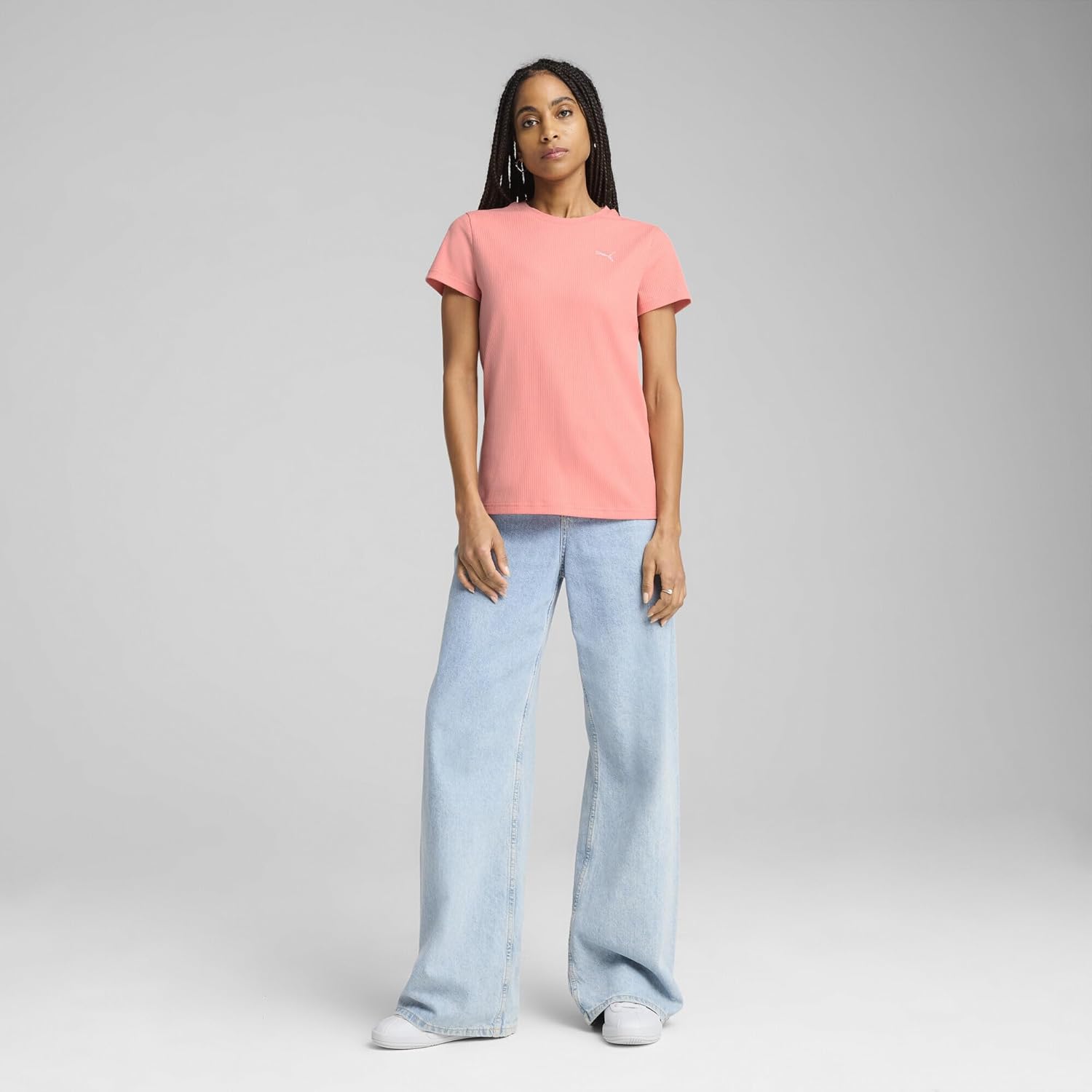 Puma Unisex ESS erhöhte Rippen-T-Shirts (Packung von 1) – Bild 3