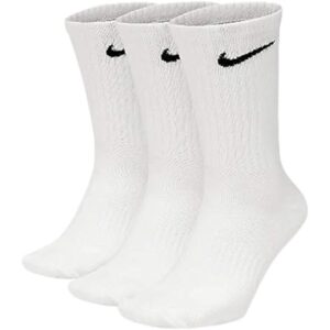 Nike U nk Everyday Cush Crew 3PR Socken, anpassbar – Weiß / Weiß, Größe: 38-42