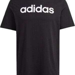Adidas Herren Essentials Single Jersey Long Sleeve T-Shirt mit linearem gesticktem Logo (Packung von 1)