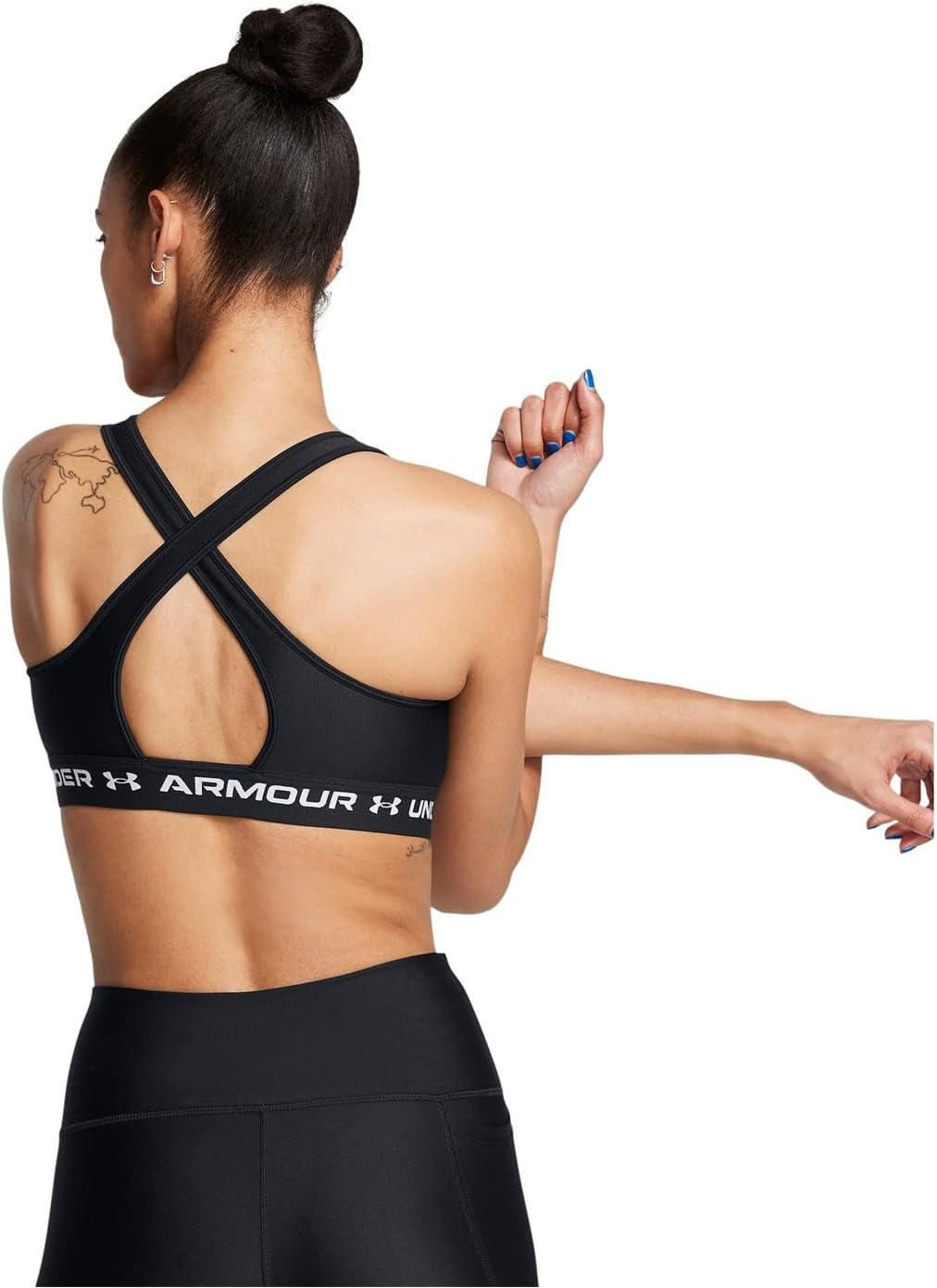 Under Armour Women's Crossback Mid Heather Sports BH (Packung von 1) – Bild 3