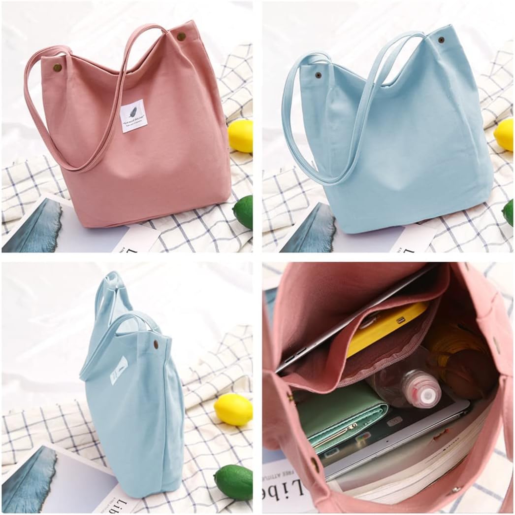 Oukesin Damen -Leinwand Umhängetasche Großkapazität Umhängetasche Schultourismus lässig lässig – Bild 4