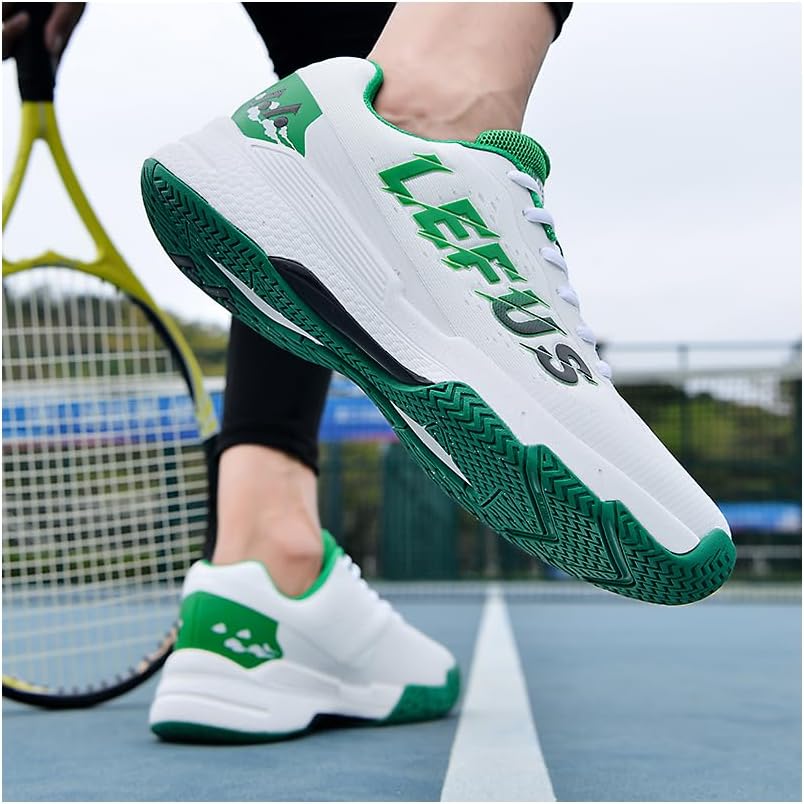 Xuanke Tennisschuhe Herren Teppich nicht rutschfeste Innenschuhe atmungsaktive Badmintonschuhe bequeme Fitnessschuhe 36-46EU Frauen Sportschuhe – Bild 7