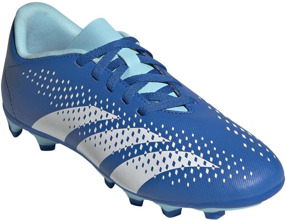 adidas unisex Kinderpredator Genauigkeit.4 FXG J Fußballschuhe (fester Boden), helles königliches Ftwr White Bliss Blue – Bild 4