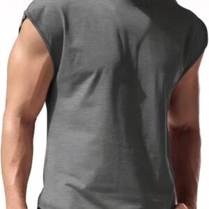 Tanktop-Männer-Sommer-ärmelloses Workout funktionales Hemd Baggy T-Shirt atmungsaktiv