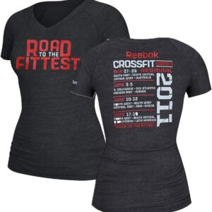 Reebok 2011 Crossfit Games Road zum fittesten Frauen V-Ausschnitt Tri-Blend T-Shirt