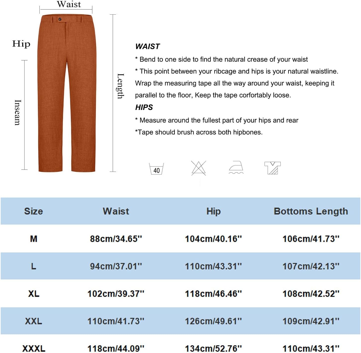 Herren-Business-Anzughose, elegant, gestreift, bedruckt, Knopfverschluss, Reißverschluss, lange Hose, mit Riemen, dehnbar, atmungsaktiv, Taschen, formelle Bürohose, bequem, lange Hose, Größe M-3XL, – Bild 3