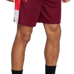 Under Armour Herren -Basketball UA -Baseline -Shorts, (625) Kardinal/Racer Red, L.