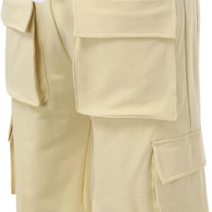 Herren Cargoshorts Sommer Multitaschen Shorts Mit 8 Taschen Sportliche Fitnessshorts Modische Einfarbige Freizeithose Leichte Atmungsaktive Shorts Locker Geschnittene Bequeme Outdoorshorts