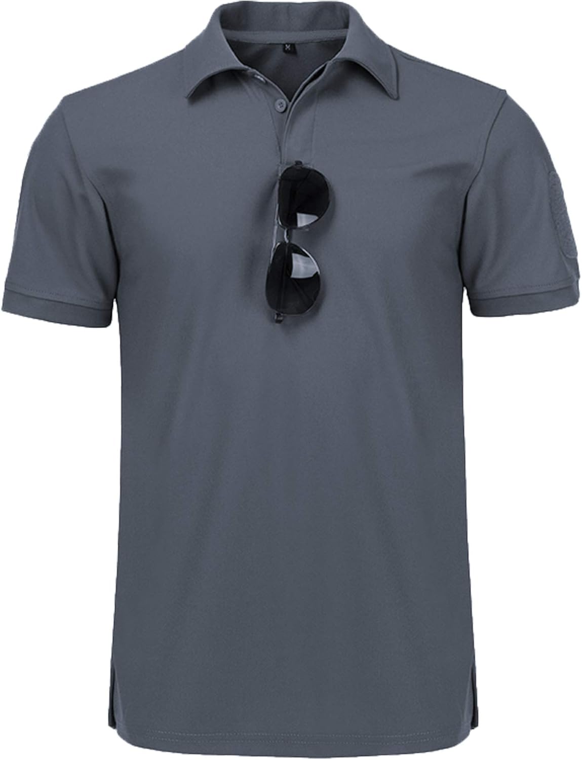 Polo-Hemden für Jacke, Kurzärmel, atmungsaktive, schnell trocknende Poloshirts, Tennis-Sommerknopf T-Shirts, ungezwungenes Sporthemd, einfache reguläre Fit-Golf-Polo-Shirt – Bild 2
