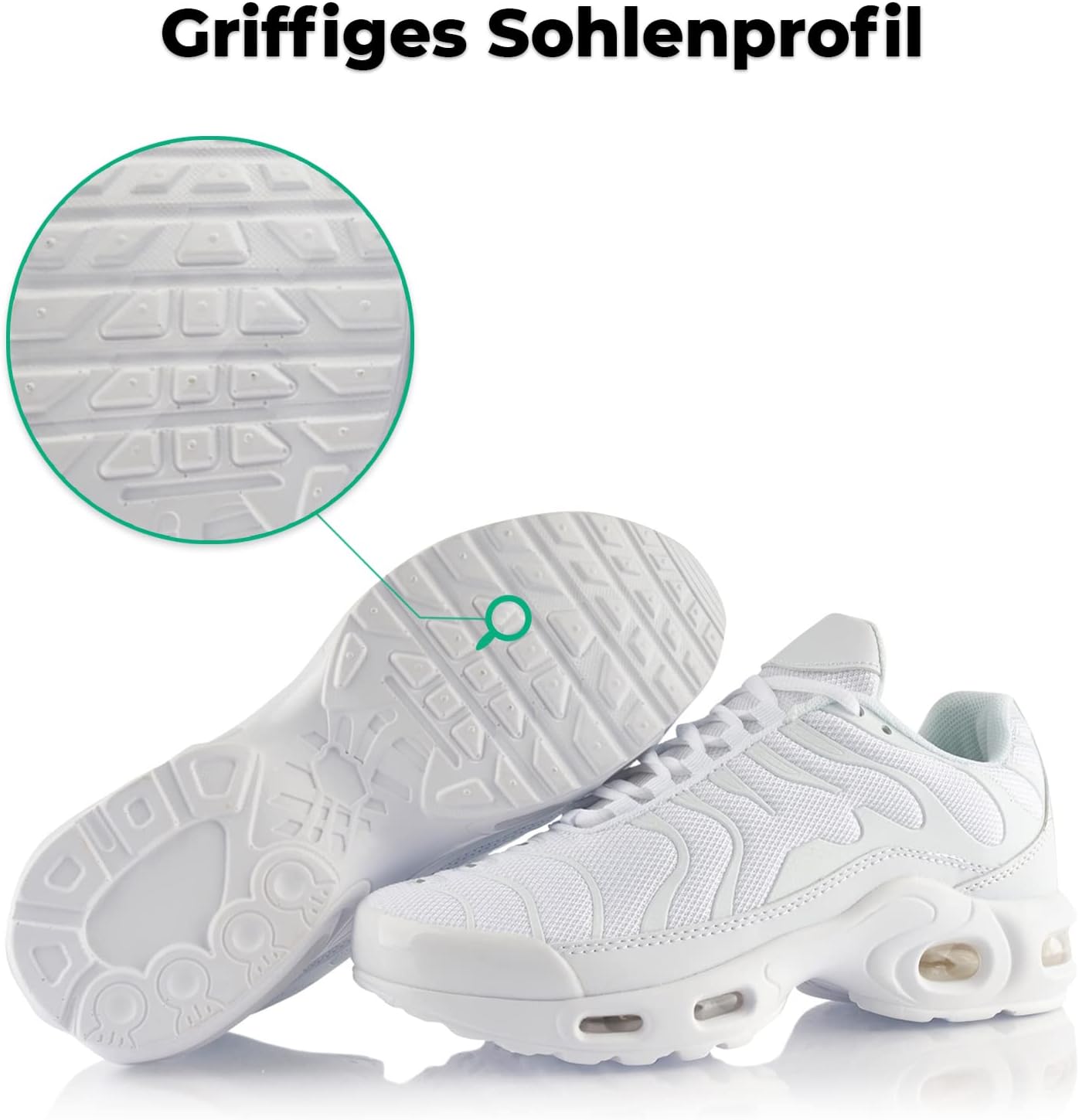 Fusskleidung® Trainer für Frauen und Männer, gepolsterte Sportschuhe, leichte Laufschuhe – Bild 4