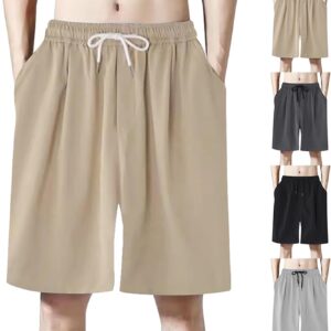 Herren Shorts Ice Silk Summer Shorts Schnelltrockne Shorts Elastic Taille Sportshorts Training Shorts einfache atmungsaktiv