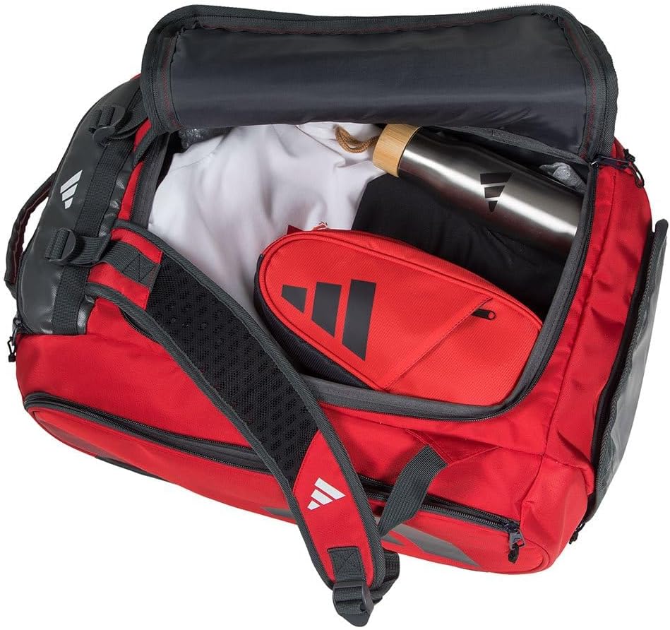 Adidas Tour 3.3 Tennisschlägertasche - Rot/Schwarz, Rot/Schwarz, modern – Bild 3