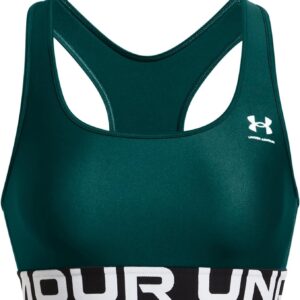 Under Armour Heatgear Damen Mid Branded Sports BH