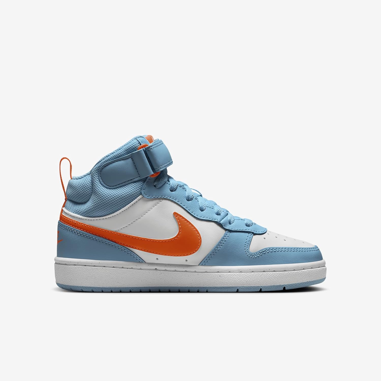 Nike Court Borough Mid 2 Big Kids Schuhe (HF4791-407, Wassermann Blau/Weiß/Total Orange) – Bild 3