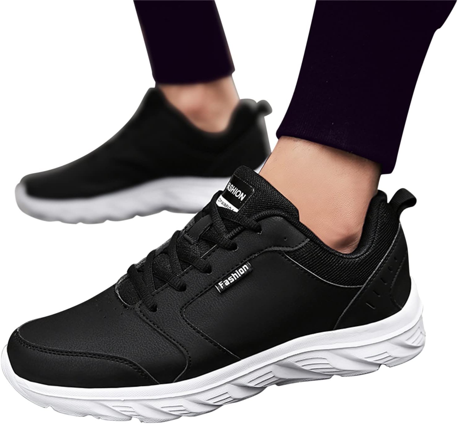 Vejtmcc Herren Jogging-Schuhe, Wanderschuhe, Laufschuhe, Trainer, rutschfeste Gummi-Sohlen, Polsterung, Luftkissen, bequem – Bild 4