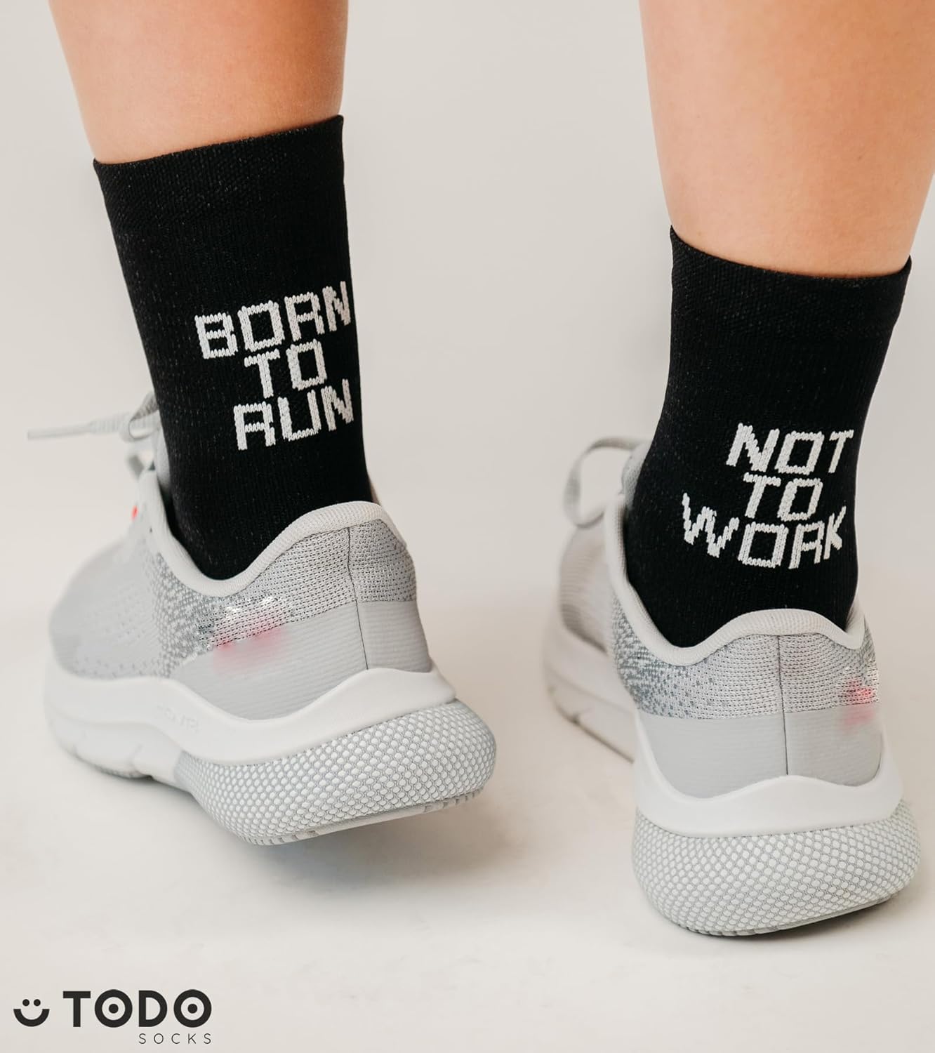 Todo Running Raid Running Socken für Männer und Frauen, Anti-Bubble-Polster, technische, farbenfrohe Laufsocken, lustiges Viertel und Crew, Laufsocken, Marathon, Trail, Joggen, Joggen – Bild 2