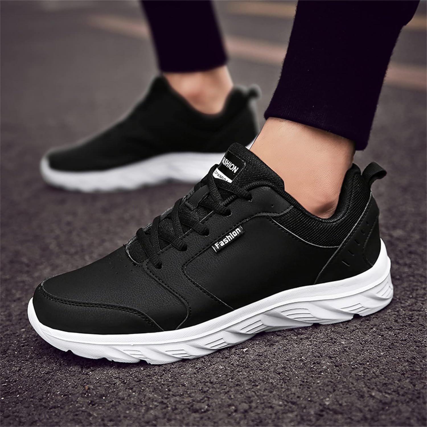 Vejtmcc Herren Jogging-Schuhe, Wanderschuhe, Laufschuhe, Trainer, rutschfeste Gummi-Sohlen, Polsterung, Luftkissen, bequem – Bild 5