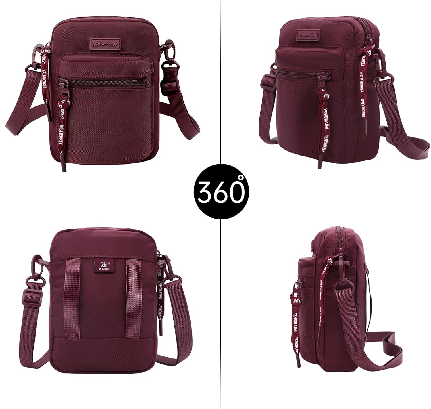 Long Keeper Crossbody Bag für Frauen Reisen Bag Water Resistant Running Sport Cross Lod Bag Taillenbeutel – Bild 2