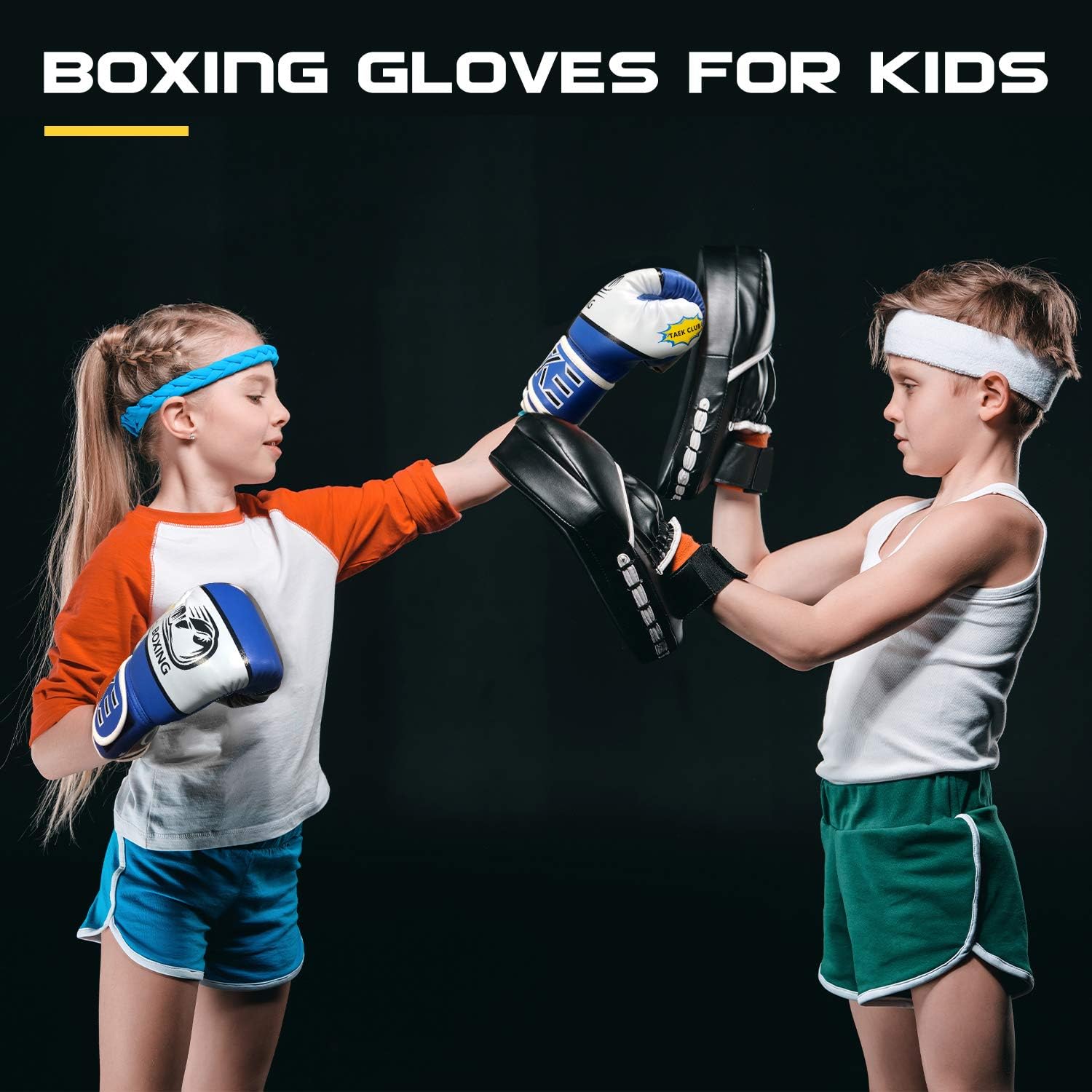 CKE Kinder Boxhandschuhe für Kinder Jungen Mädchen Jungen Jungen Teenager Kleinkinder Alter 5-12 Jahre Training Handschuhe für Punch Bag Kickboxing Muay Thai – Bild 5