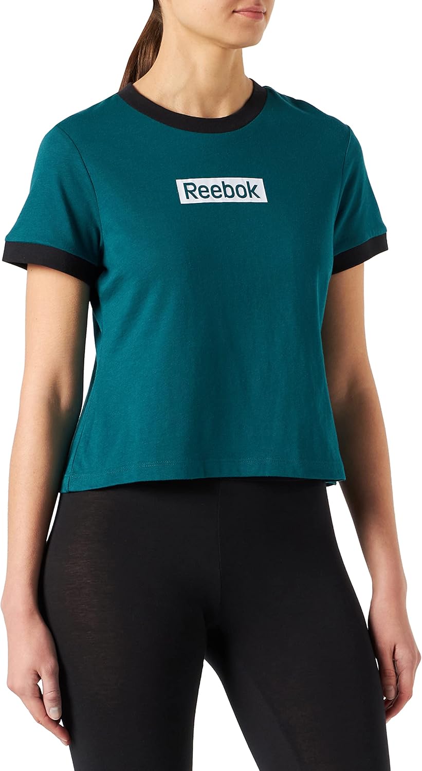 Reebok Damen Te Linear Logo Slim Tee Unterhemd