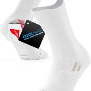 Trendoux Sports Socken Männer Frauen: Unisex gepolsterte Anti-Bubble-Tennissocken, atmungsaktive gepolsterte Wandersocken, bequem