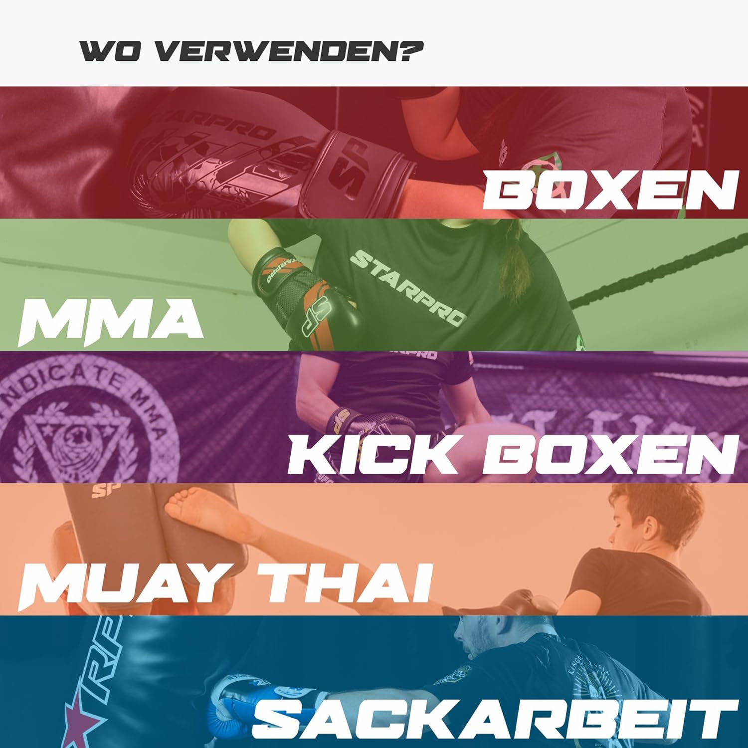 STARPRO | T20 Boxhandschuhe für Hard Punches & Fast KO | Boxhandschuhe Männer, Boxhandschuhe Frauen, Box Handschuh Männer -Set, Boxsport, Boxtraining, Boxhandschuhe – Bild 6