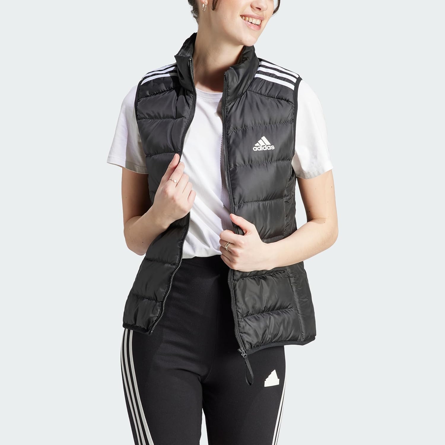 Adidas Female Female Essentials 3-Stripes Light Down Weste Down Jacket – Bild 5