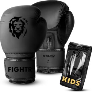 Fightr® Kids Box -Handschuhe mit am besten zum maximalen Schutz | Junior Boys and Girls | Für Boxen, MMA, Muay Thai, Kickboxing & Martial Arts 04 06 oz | Beinhaltet die Tragetasche
