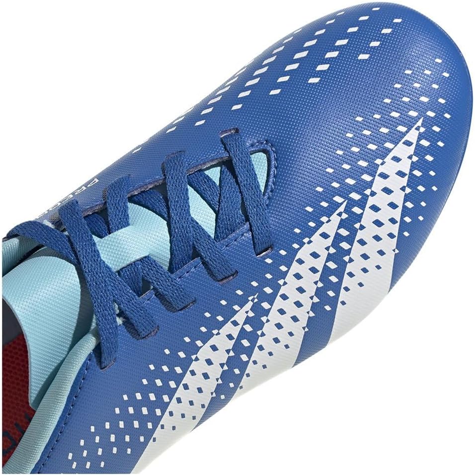 adidas unisex Kinderpredator Genauigkeit.4 FXG J Fußballschuhe (fester Boden), helles königliches Ftwr White Bliss Blue – Bild 8