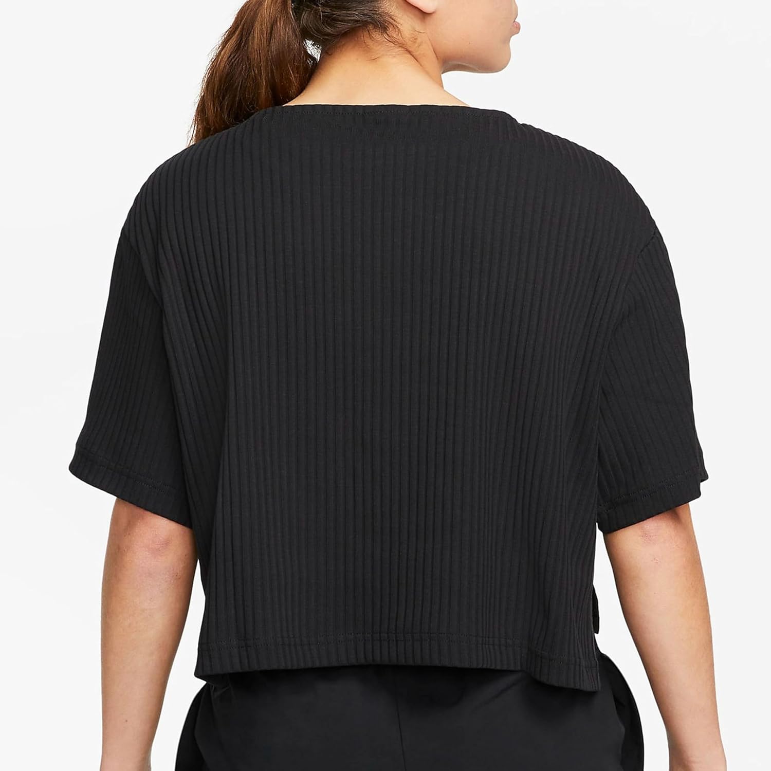 Nike Sportswear Damen Rib Jersey Shirt xs, schwarz – Bild 2