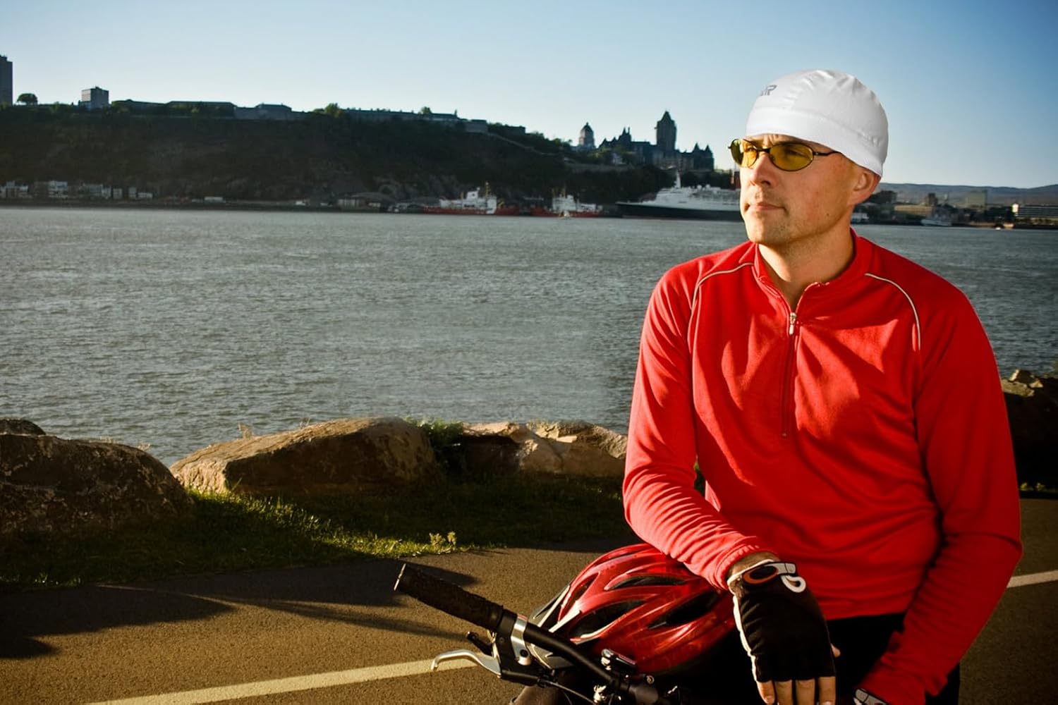 Cycling Helmet Summer Hat Headwear Cycling Hat Men's Lightweight Quick-Drying Cycling Jogging Rowing Motorcycle – Bild 6