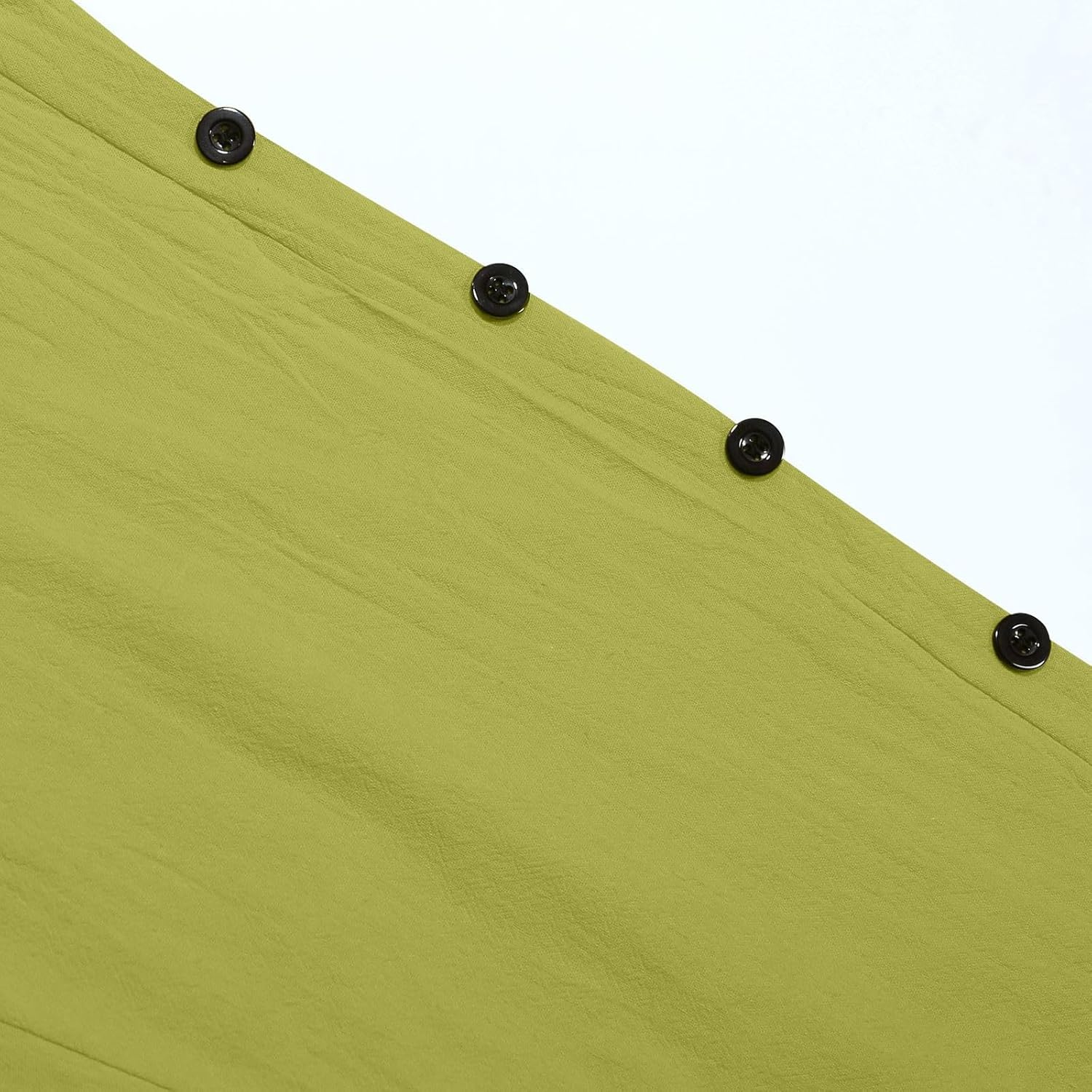 Generisch Frauenleichte Sommerhosen, 3/4-Länge-Leinenhosen, luftige Musselinhosen, Strandmode mit hoher Taille, elegante Stoffhosen, lose Hosen mit Kordelgrad und Taschen (S-3xl) – Bild 4