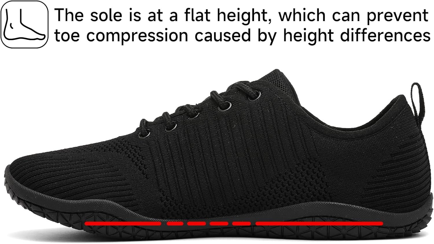 Geweo Barefoot Schuhe Frauen Männer barfuß Schuhe Laufschuhe Barfuß-Trainer Wide Zeh Design Leicht atmungsaktives Nicht-Schlupf-Größe 37-47 – Bild 4