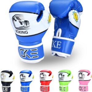 CKE Kinder Boxhandschuhe für Kinder Jungen Mädchen Jungen Jungen Teenager Kleinkinder Alter 5-12 Jahre Training Handschuhe für Punch Bag Kickboxing Muay Thai