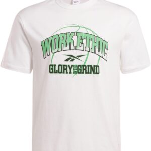 Reebok Herren Basketball T-Shirt Weiß, Weiß